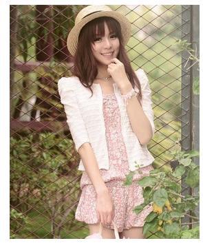 New Lady's Long Sleeve Shrug Suits small Jacket Fashion Cool Women's Rivet Coat  Free Shipping