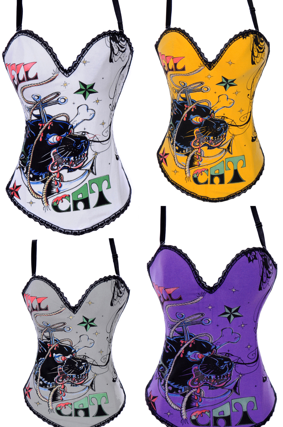 New Magic Antique Animal Print Women's 4Colors Hook Up Boned Prom Party Corset Bustier