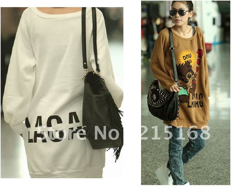New maternity dress autumn outfit new fashion leisure naughty cat cartoon round collar hedge fleeces pregnant women who clothes