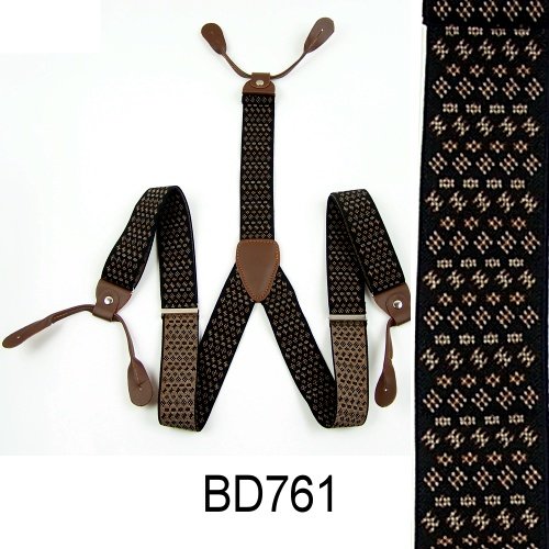 New Mens Adjustable Button holes Unisex suspenders womens braces BD761