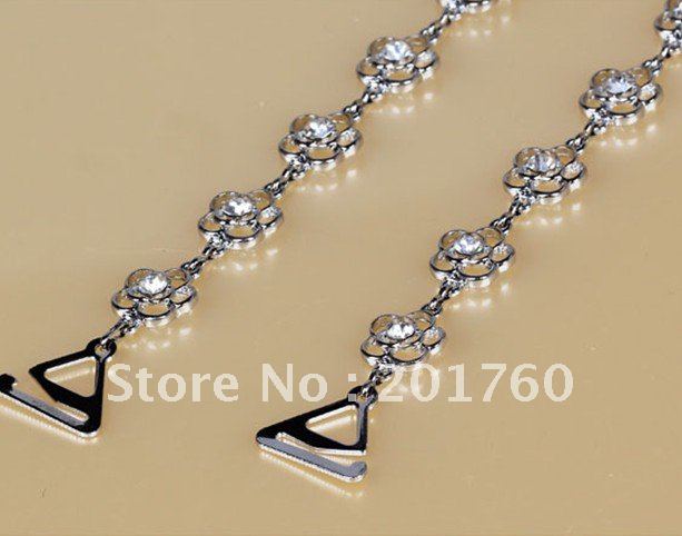 New metal crystal small rose circle straps Bra Tape Bra Shoulder Straps MIX order