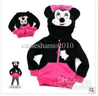 new Modelling Clothes Baby Cartoon Modelling Minnie Clothes Coat Jacket Outerwe  free shipping