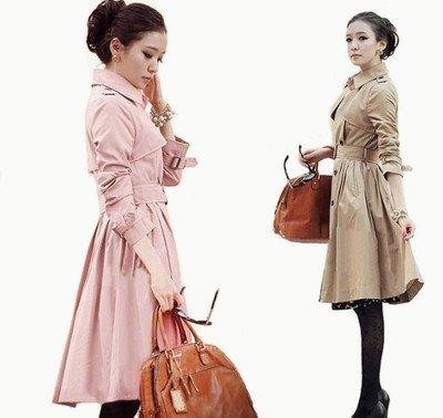 NEW MS. KOREAN WOMENS DOUBLE-BREASTED  COAT JACKET 3 COLOUR