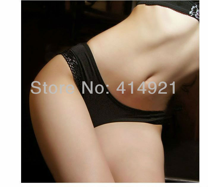NEW Pierced Butterfly lace sexy underwear princess sexy ladies panties butterfly tie with diamond lace temperament briefs