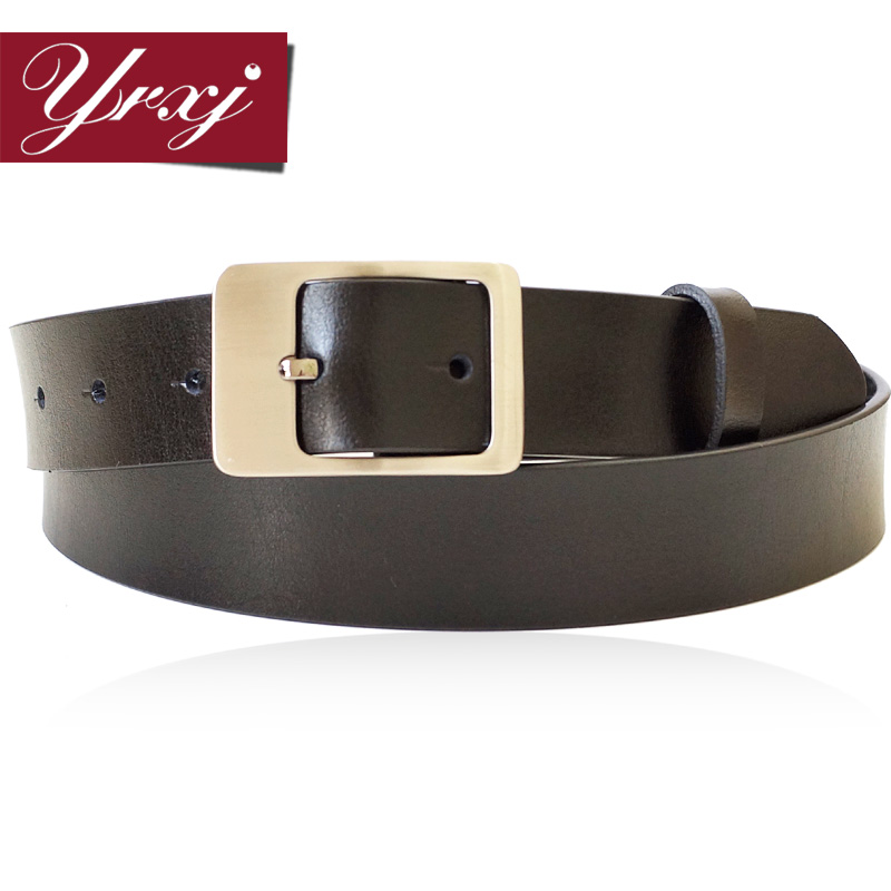 New plain pin buckle cowhide commercial women's waist of trousers belt all-match women's casual genuine leather belt r301
