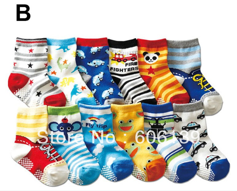 new  pure cotton children socks antiskid child socks baby floor socks 20 pair/lot free shipping