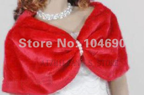 New sexy Bridal white wool shawls wedding dress fittings warm shawl red