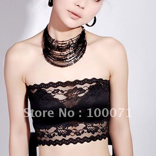 New Sexy Strapless Lace Boob Tube Top Lingerie Bandeau Bra  [20045|99|01]