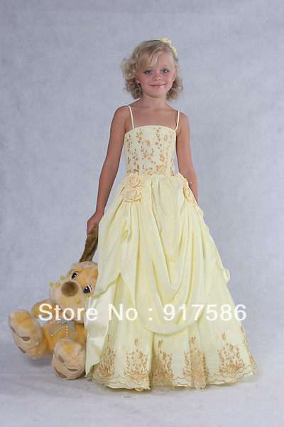 New Short  Sleeves   Sweetheart /Lovely Flower Girl Dress Ball Gown