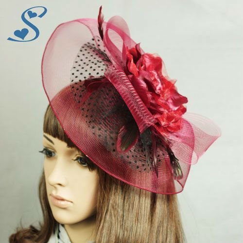 New Special Feather hats,Bridal Party Headwear,Royal Caps,Netting Veils,Wedding Accessories RH-1105