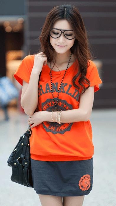 New sports leisure suits summer wear casual wear short skirt han edition loose big yards suit