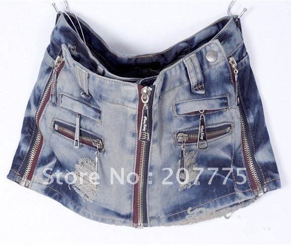 new spring Denim shorts, women Zipper decoration shorts, hot fashion short 3058 free shipping