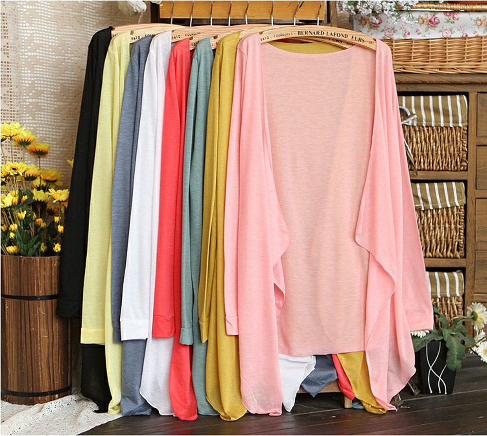 New style Autumn sun protection clothing ultra-thin sweet candy color beach long-sleeve Women Blouses shirts LJ133