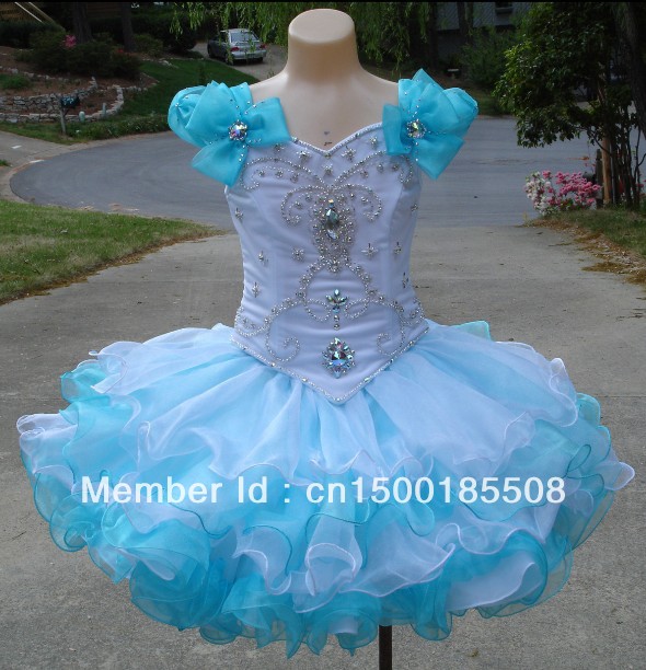 New Style Custom Made Pageant Dress Pageant Gown Flower Girl Dresses TB-09