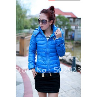 New style fashion Candy color PU leather Increase size women Coat winter down cotton cot outwear