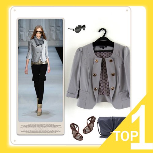 New style leisure double breast lapel collar small business suit  (only coat)Y0008(Drop shipping support!)