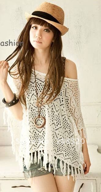 New Style Women's Gorgeous Crochet Hollow Knit Vest Sweater Black/Coffer/Grey/White Color #S001