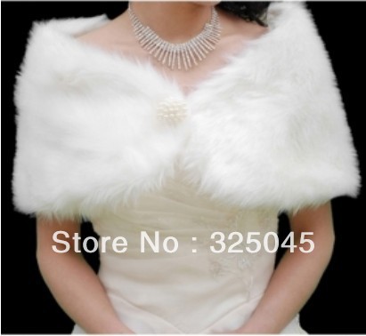 New wedding Bride shawl Faux Fur Wrap Shrug Bolero Coat Jacket *Hot sale*