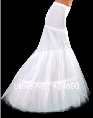 New White 2 Hoop One Size Fishtail Mermaid Bridal Wedding Petticoat/Freeshipping