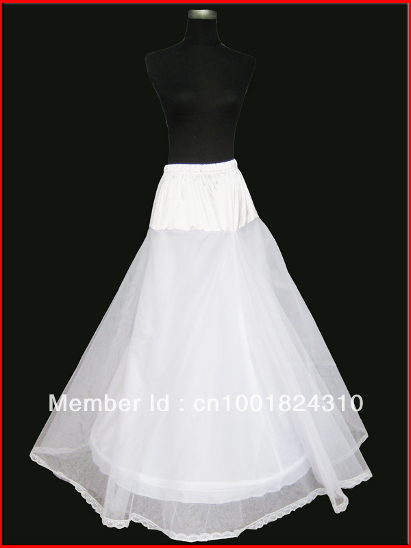 New White One-Hoop Petticoat/Wedding Dress A-10