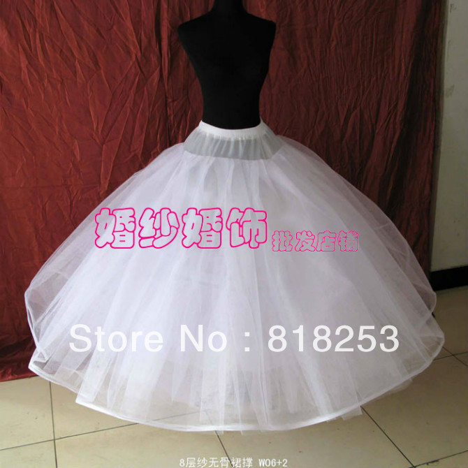New White One-Hoop Petticoat/Wedding Dress A-12