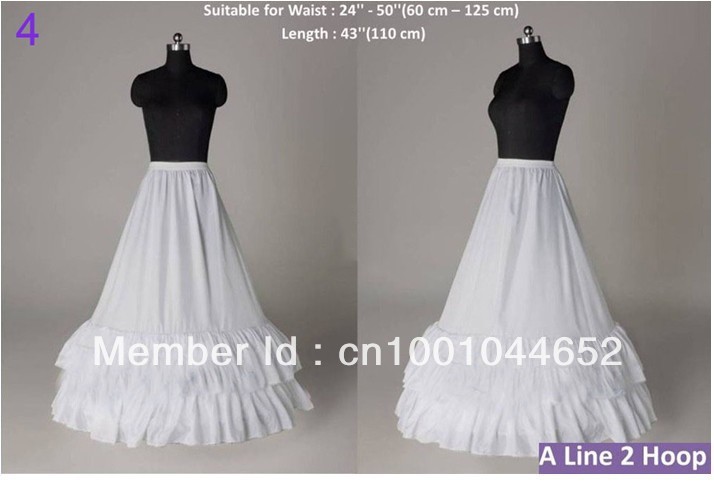New White Petticoat Wedding Gown Crinoline Petticoat