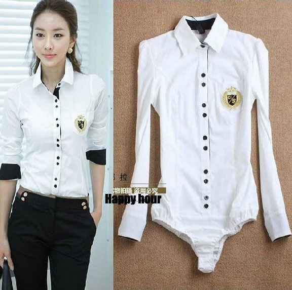 New White t-shirts Free shipping Lady's Blouses wholesale cheap hot sale fashion OL ladies conjoined blouses shirts SY0027