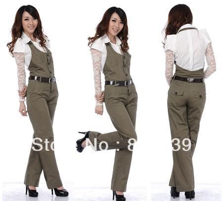 New winter panty overalls connects body pants conjoined twin leisure straight canister large size