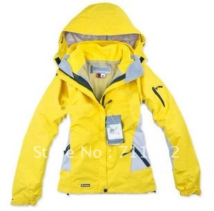 new woman winter jacket Outdoor sport coat ladies Waterproof breathable windproof 3 layer 2in1 Outdoor hoodies free shipping