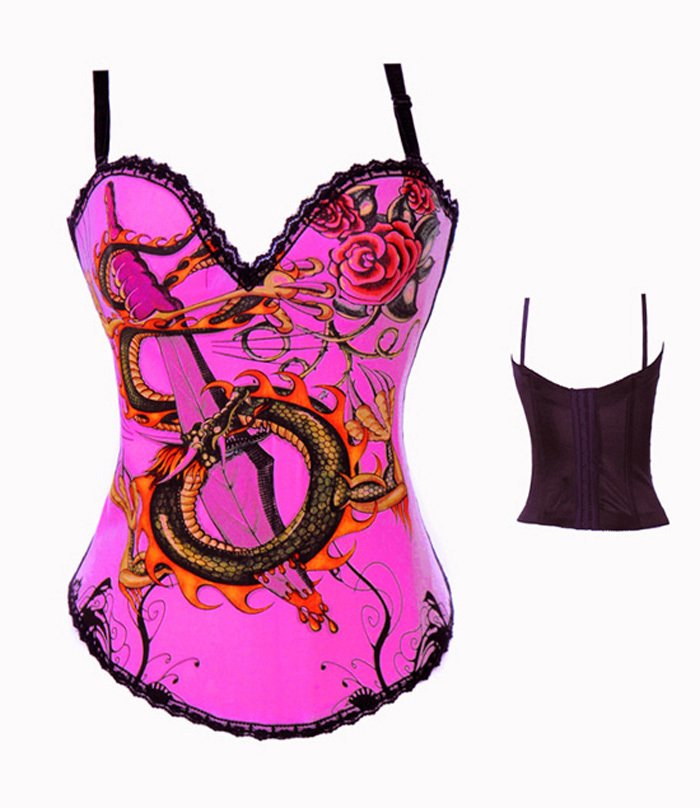 New Women intimates Free Shipping Satin Sexy Lingerie Corset 3300