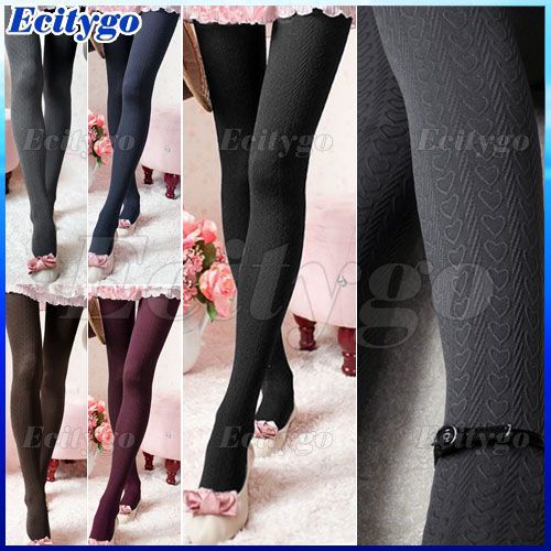 New Women Lady Heart Stockings Pantyhose Tights Leggings