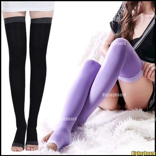 New Women's Slim Sleeping Beauty Leg Shaper Compression Burn Fat Thin Socks