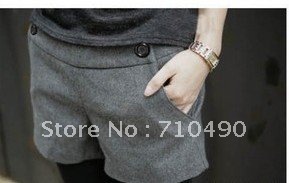 New women's summer fashion sellers han joker thick woollen shorts big yards female trousers