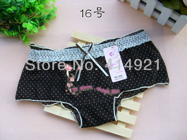 NEW women's underwear Soft Healthy Gauze bowknot Ladies triangle briefs