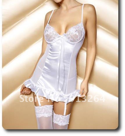 New Women Sexy Strapless Bustier Mini Dress Clubwear Corset Lingerie Sexy Underwearpping 8133