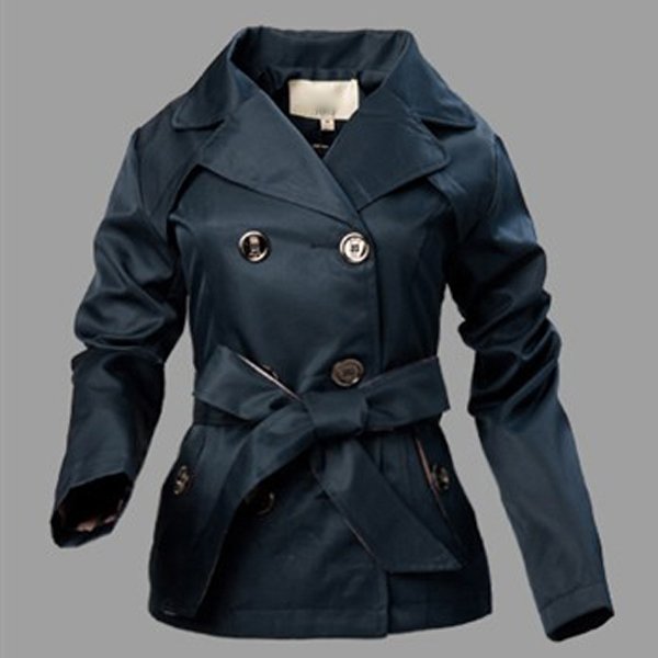 New Womens Long Sleeve Lapel Windbreaker Jacket Coat SIZE M/L/XL/XXL   M/L/XL/XXL 902058-FZ-8029-2