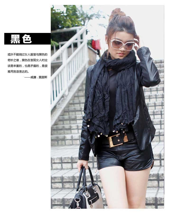 NEW Womens Stylish Skull Print Slim-fit Short Leather Jacket Coat free shipping