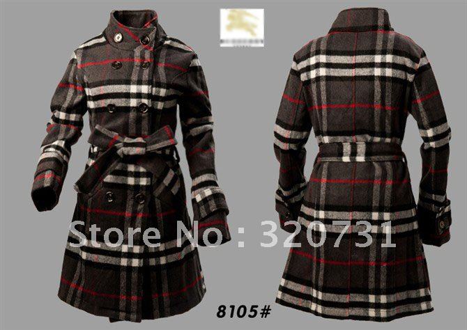 New Wool Coat/Autumn Ainter Double-Breasted Women's Wool Coat/Fashion Clothes Women Long Jacket/Trench Coat #8015