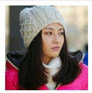 New Year 2013 Nice Marriage Age Hat With Pearl Cap Wool Cap 1333 Drop Ship Lovely Style Cheap Price