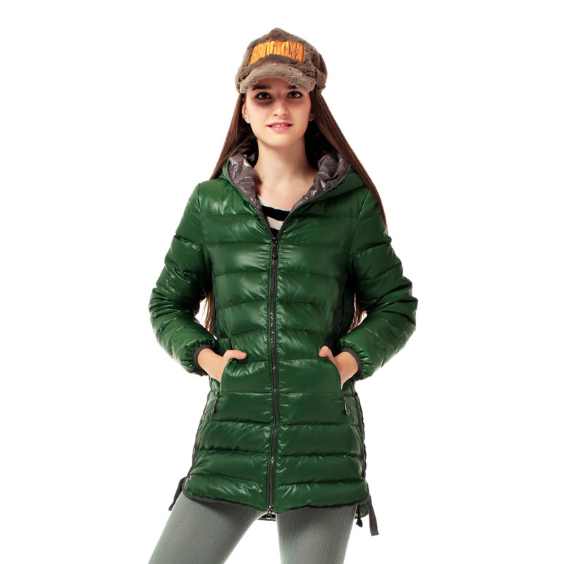 New year big 2012 down coat female with a hood ver medium-long x1201086