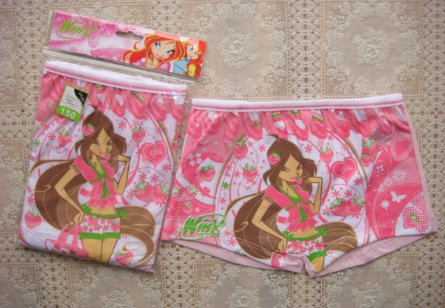 NEW YEARS FREE SHIPPING Baby Pretty Woman pants children underpants kids cartoon design underpants baby shorts girls Panties