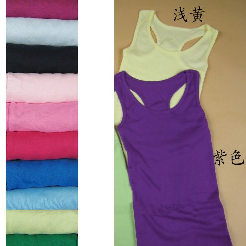 New Yellow Summer Hot Sexy Yellow Ladies Vest Classical Cotton Tank Top