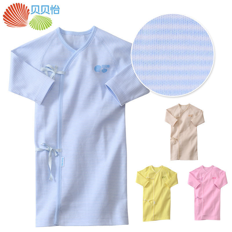 Newborn supplies male one piece sleepwear baby long-sleeve bandage robe 316
