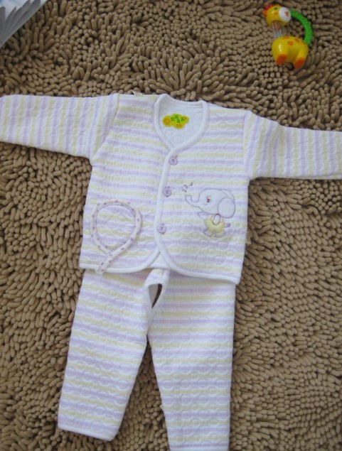 Newborn underwear set thermal underwear infant at home trousers open file pants baby clothes autumn underwear