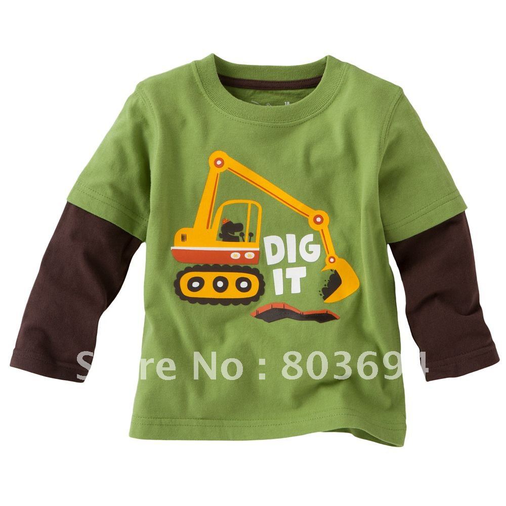 Newest baby t shirts, Kids long sleeve Tops 5 pcs/lot Free shipping 5338