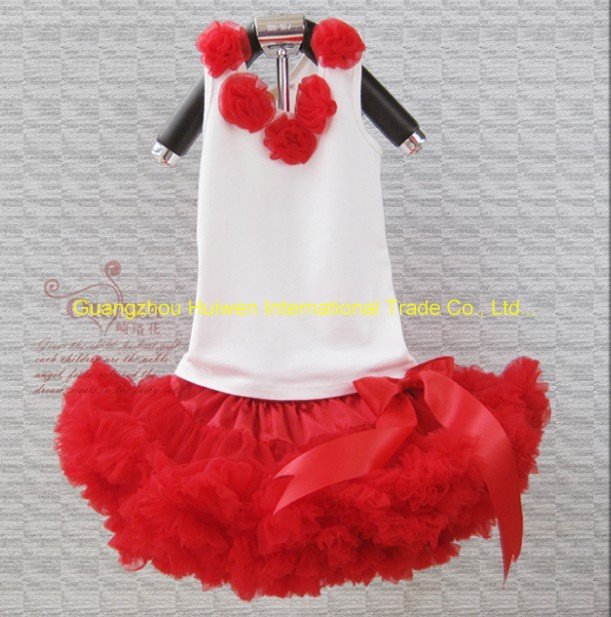 Newest Baby tutu dress, girl pettiskirts dress tutu flower top and skirts suits 5sets/lot please don't miss oh A-47