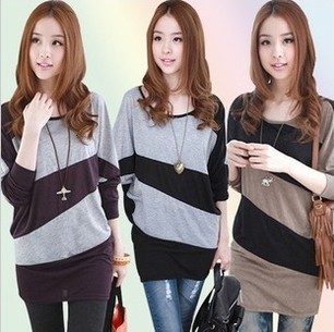 Newest European Style Batwing Sleeve Famous Star Dresses Stylish Women/Ladies Shirt Loosed Dress Skirt Clothes