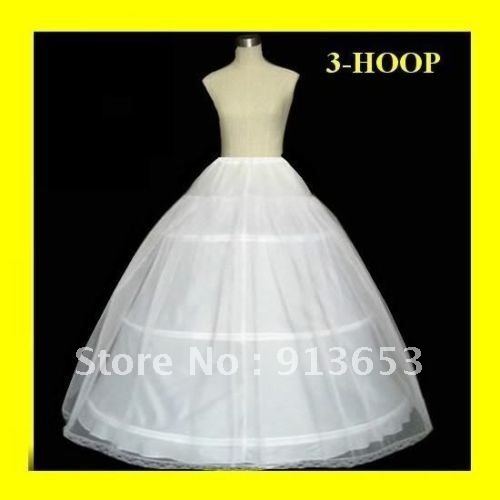 Newest Fabulous Elegant New White 3-Hoop Wedding clothing Bridal Petticoat/Crinoline** Hot Sale!