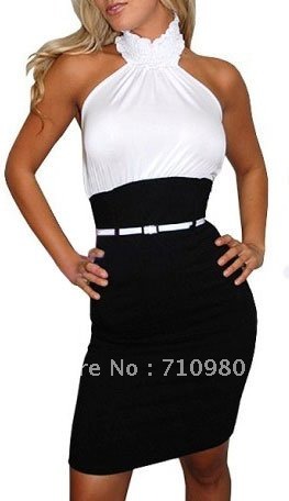 NEWEST Fashion Clubwear 2012 Dress Mini Dress With Belt L06036