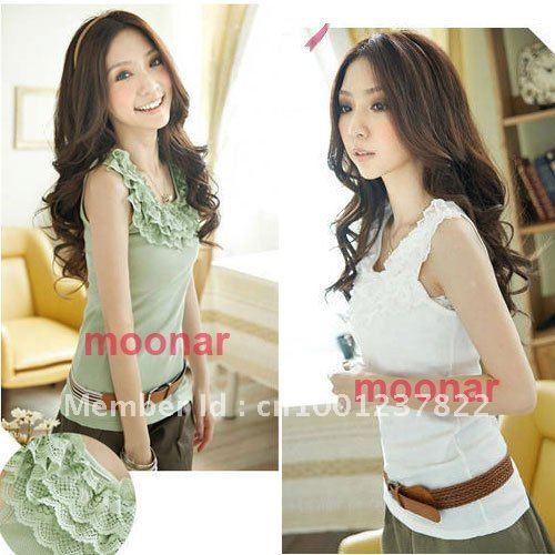 Newest Fashion Round Neck Halter  Floral Camisole Vest Backing Shirts Sleeveless  E0410